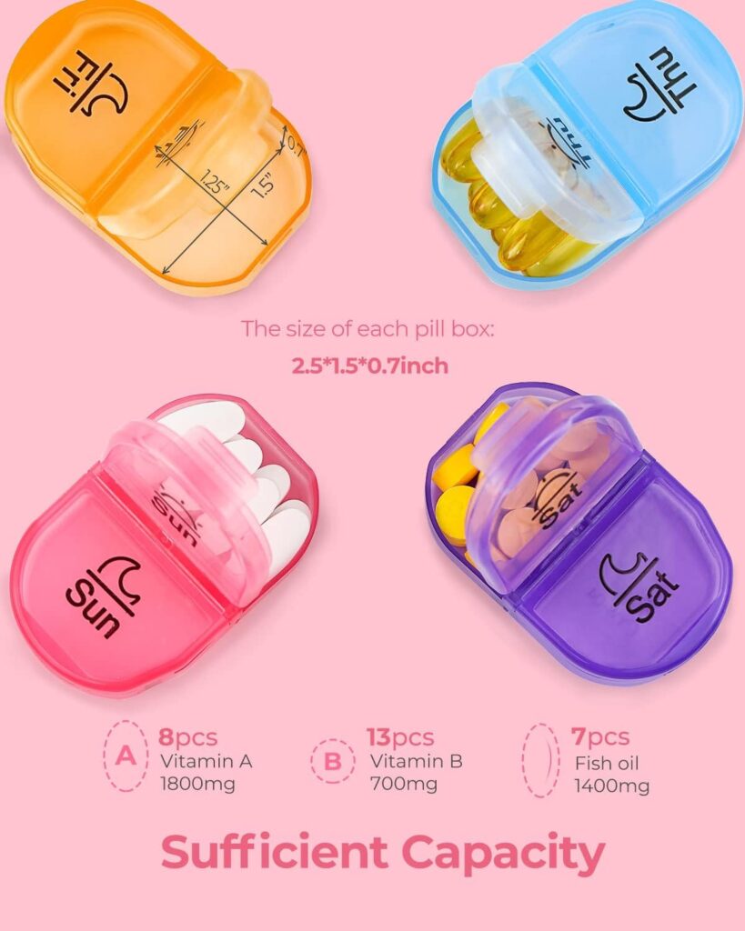 cute vitamin pill case