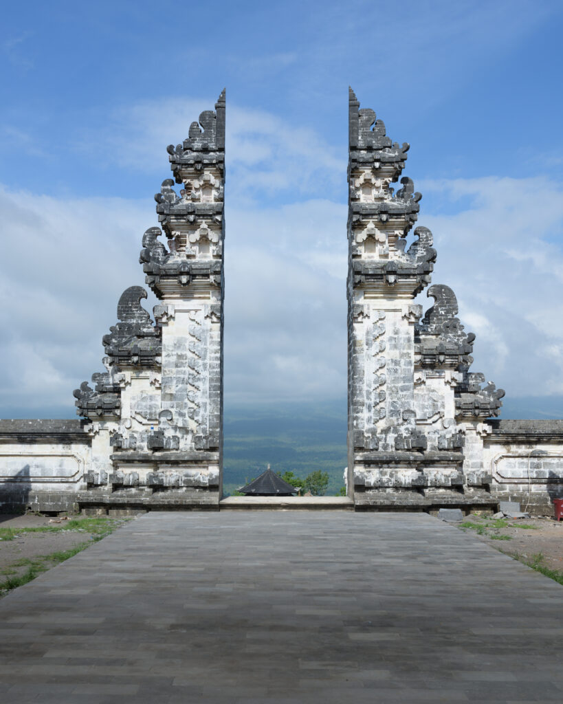 The split gate to Heavens in Pura Lempuyang temple, Bali, Indonesia.