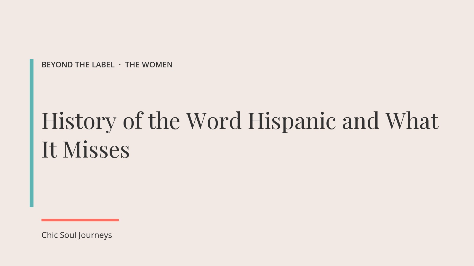 History of the Word Hispanic and What It Misses