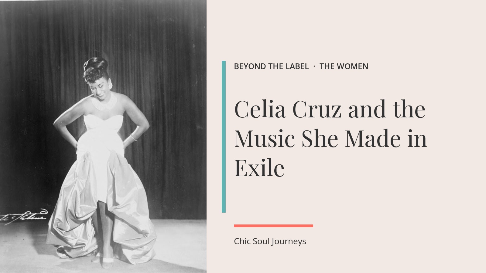 Celia Cruz and the Music She Made in Exile